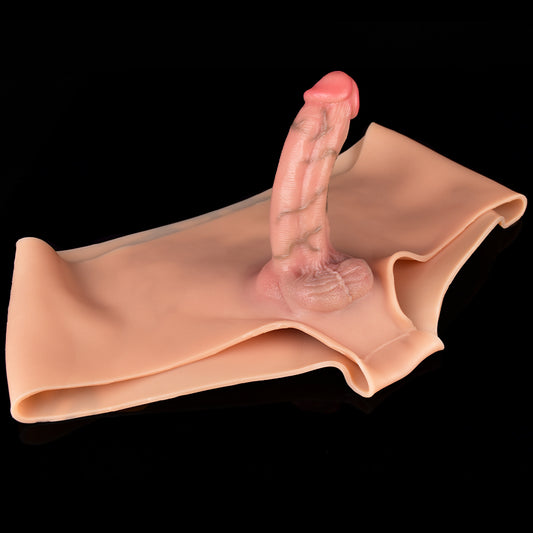 Braguitas de silicona con dildo y correa realistas: juguetes sexuales femeninos de fantasía oral y pegging.