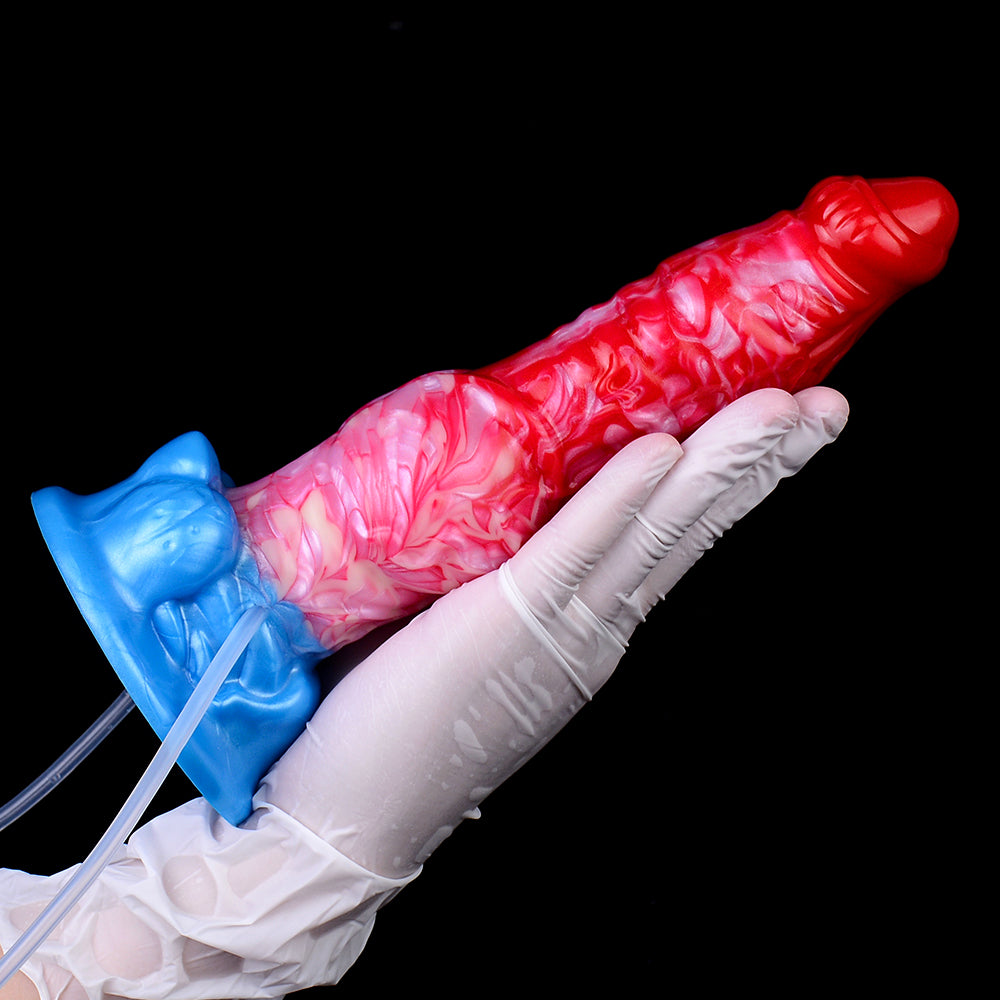 Insertable Vaginal Inflatable Dildo - Dual-Stimulation Experience with Squirting Features