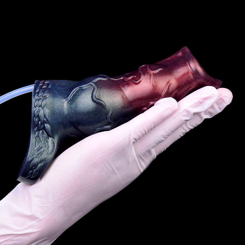 Silicone Dildo Penis Sleeve — Fantasty Squirting Cock Extender Sex Toys for Man