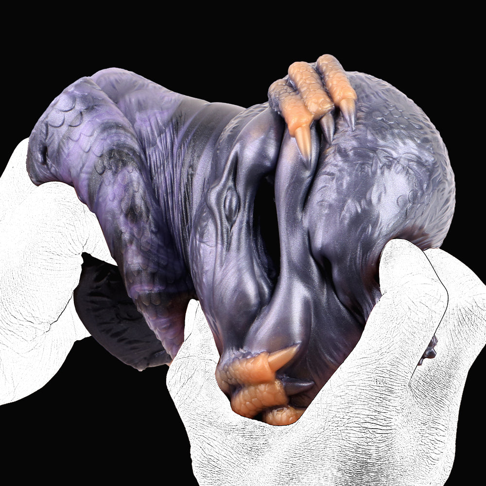 Juguetes sexuales de bolsillo con diseño de dragón de fantasía: diseño de juguete sexual de doble canal