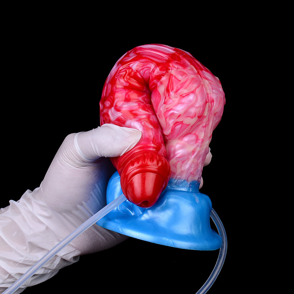 Insertable Vaginal Inflatable Dildo - Dual-Stimulation Experience with Squirting Features