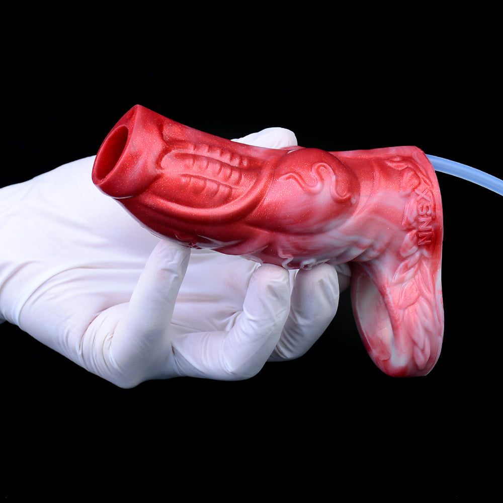 Tentacledildo Penis Sleeve Hollow Sheath - Charm Squirting Cock Extender Temptation