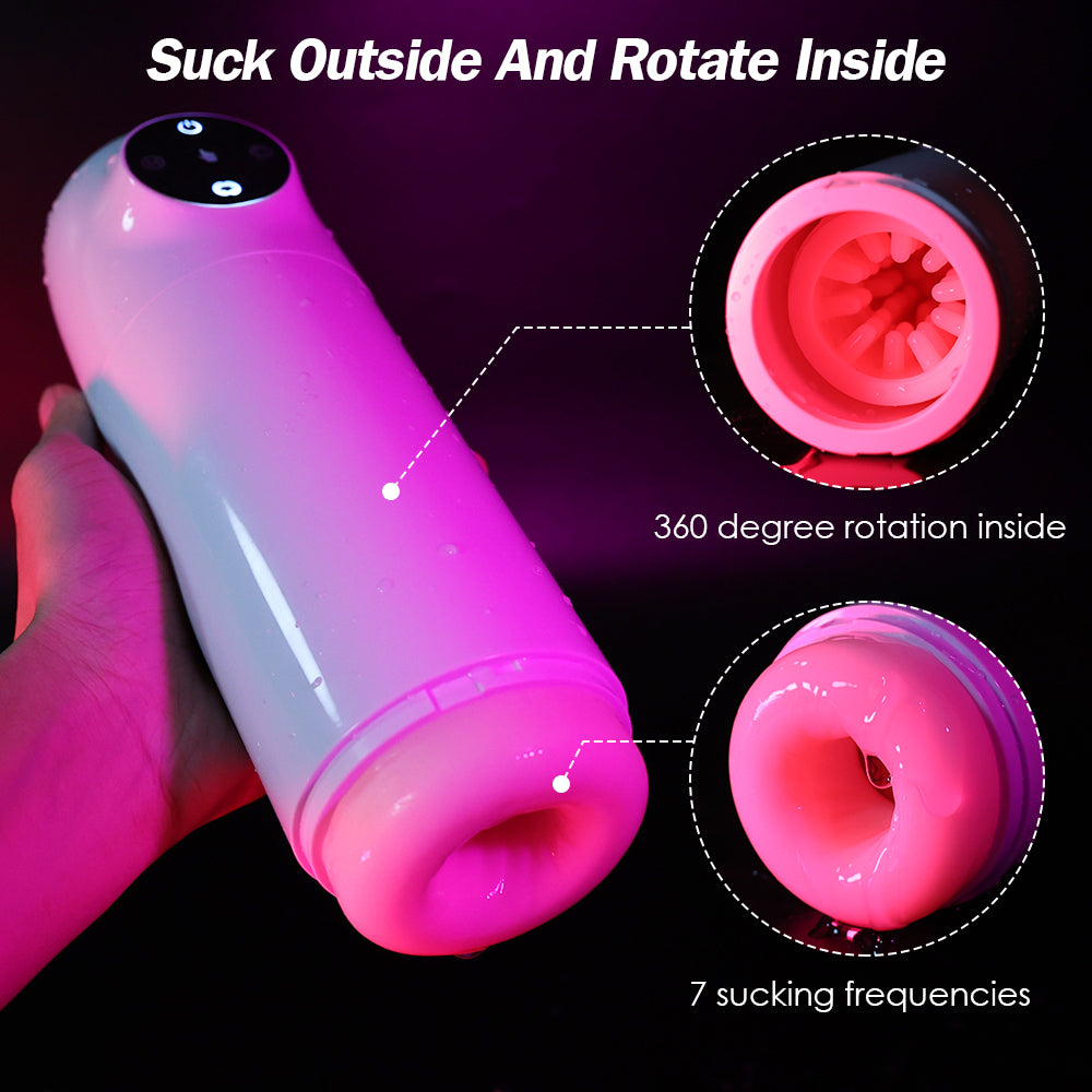 Smart Shower Stroker – 360° Rotation & Suction for an Immersive Pleasure Experience
