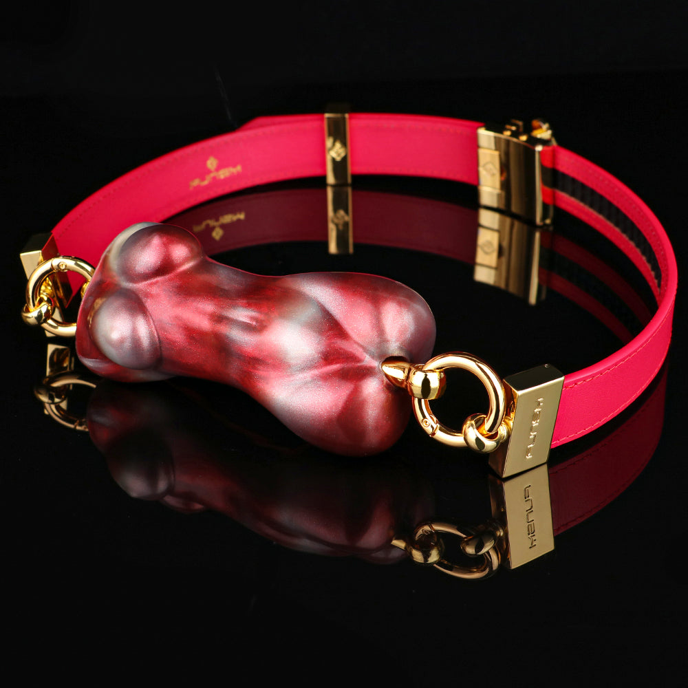 Horizontal Bondage Mouth Ball Gag – Extreme Restraints Silicone Nude-Shaped BDSM Toys