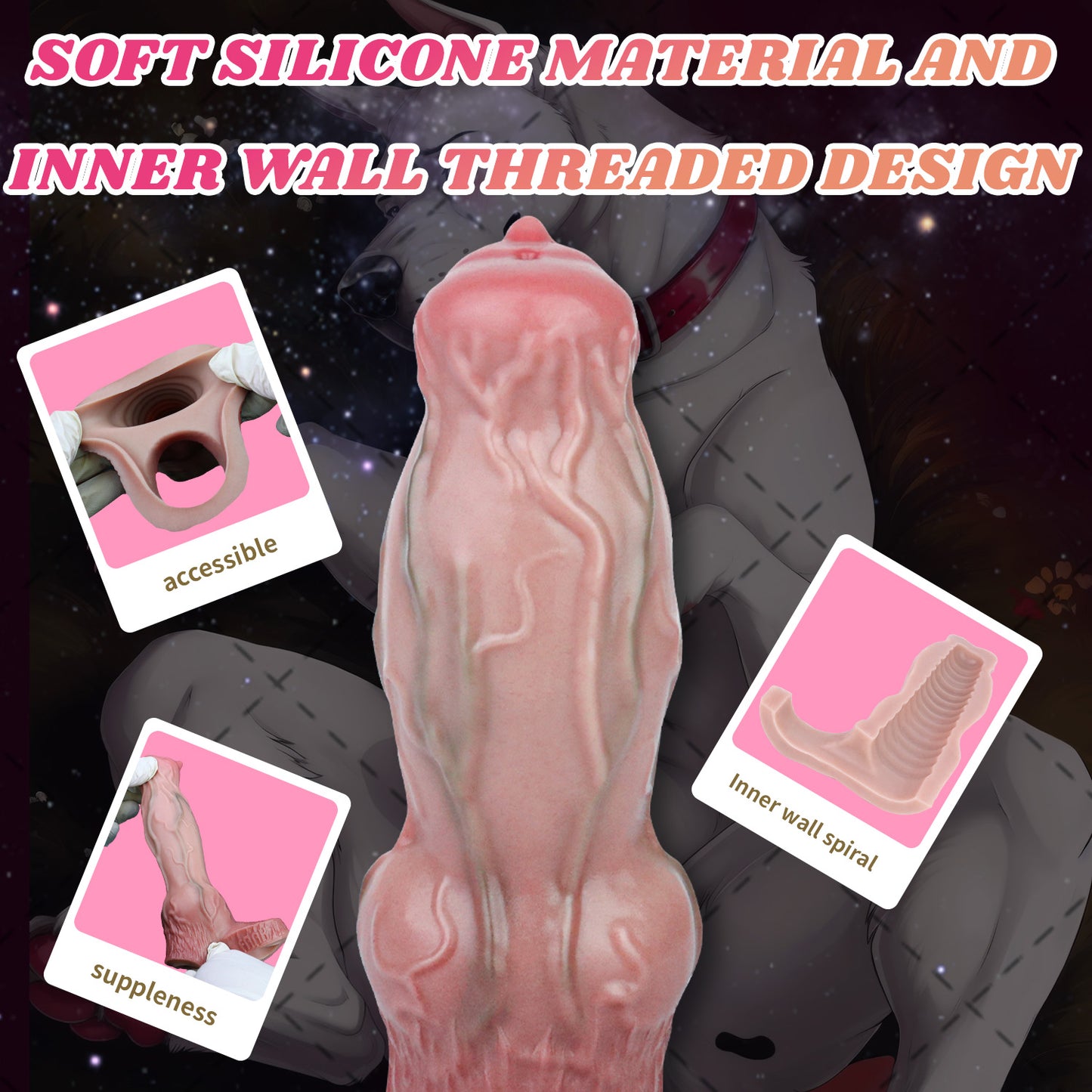 Realistic Thickening Silicone Cock Sleeve - True Touch for Improving Male ED and Fatigue