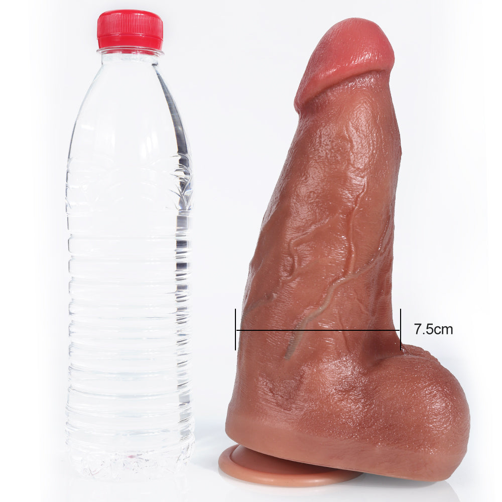 Realistic Silicone Dildo – Flesh Giant Suction Cup Anal Sex Toys for Women Masturbation
