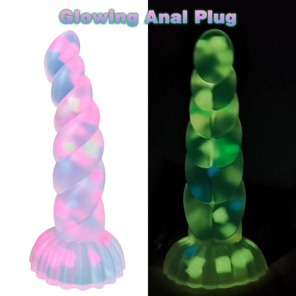 Silicone Anal Dildo Plug – Fantasy Glowing in the Dark Female Sex Toy