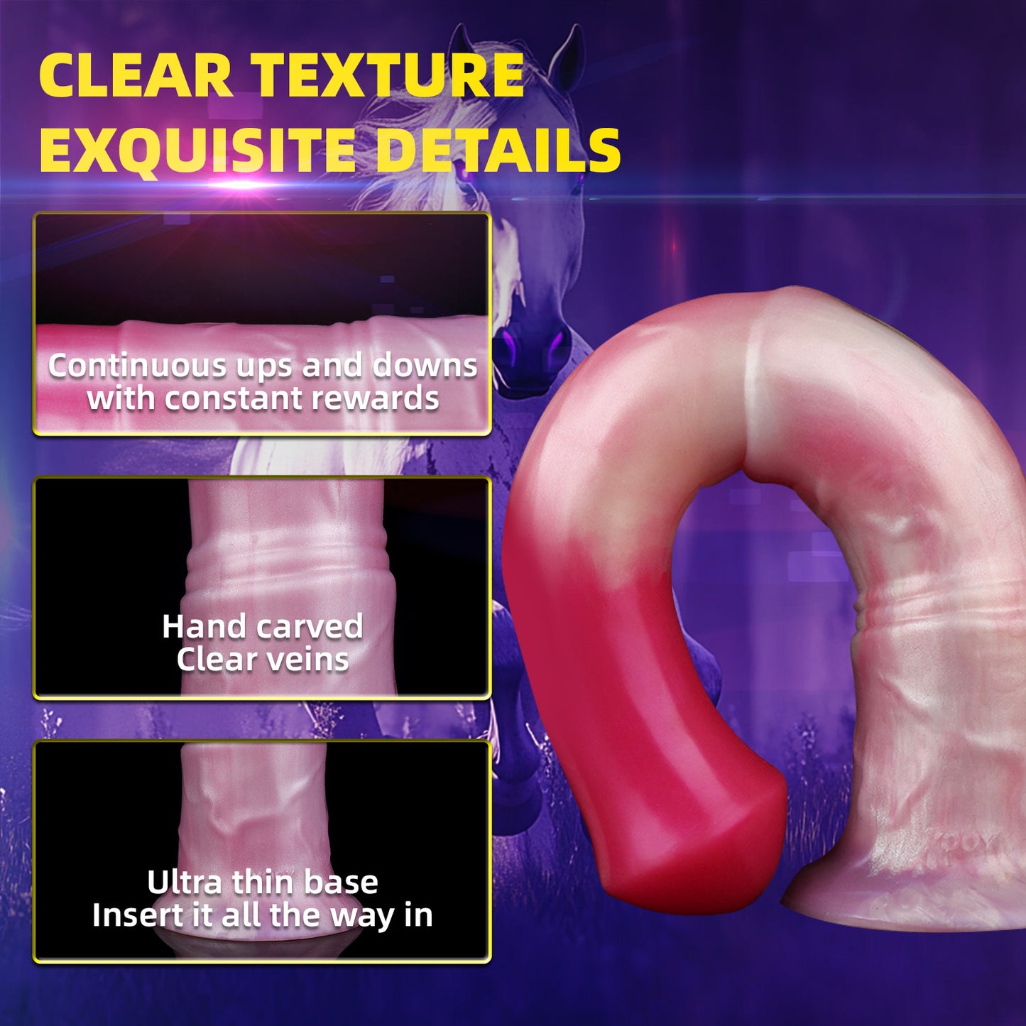 Classic Realistic Strap-On Stallion Dildo – Authentic Tactile Experience with Ergonomic Design