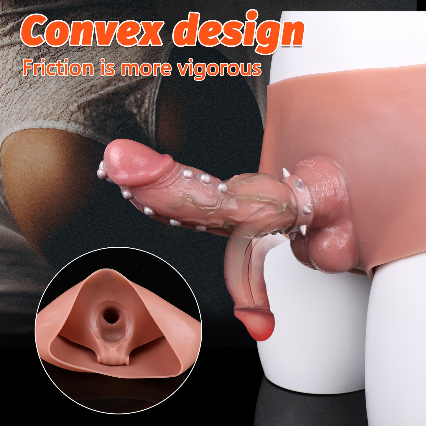 Pearl-Contact Cock Sleeve Pants – Innovative Texture and Fantasy Sex Toy