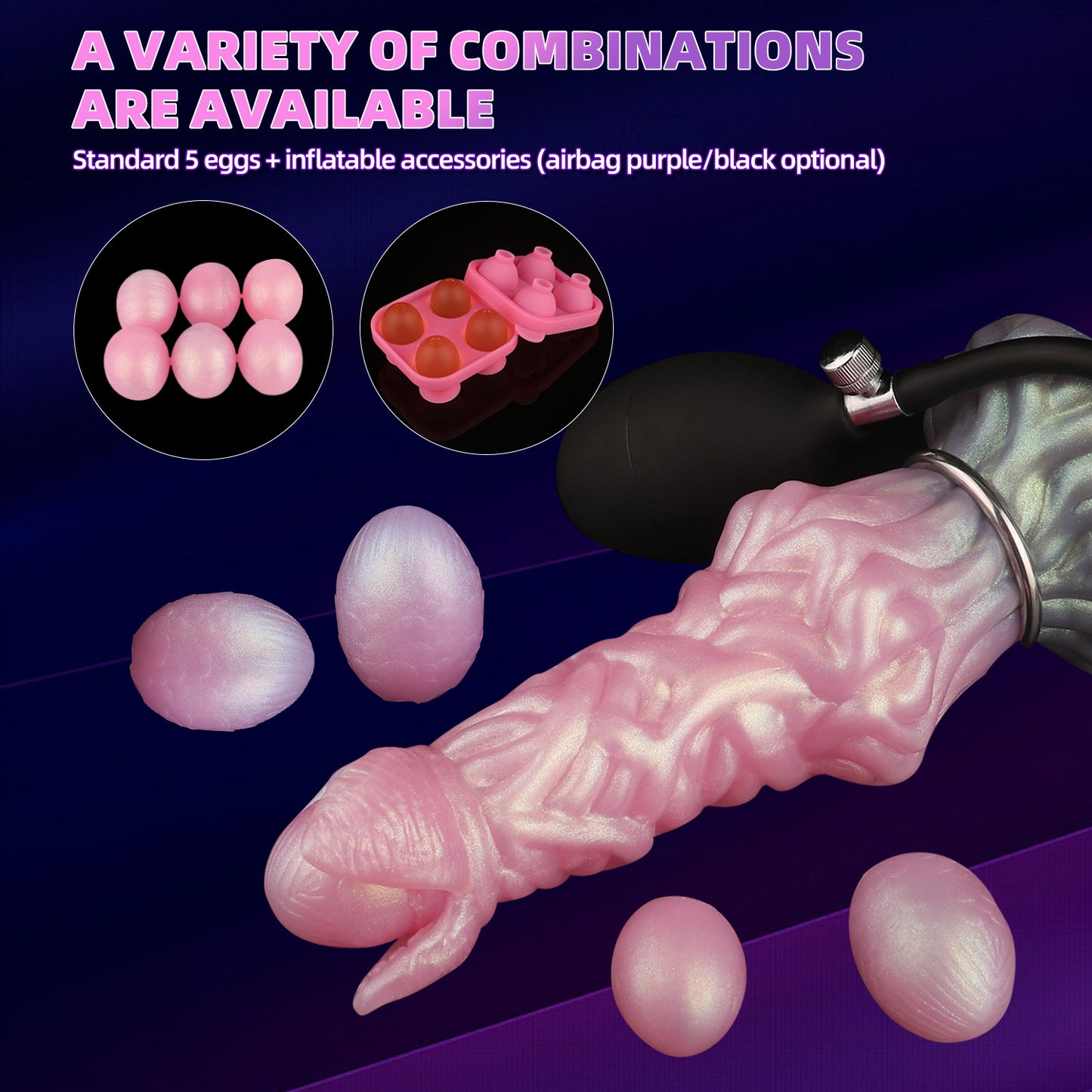 Consolador ovipositor Pandora - Tapón anal - Juguete sexual de silicona para mujeres con ventosa