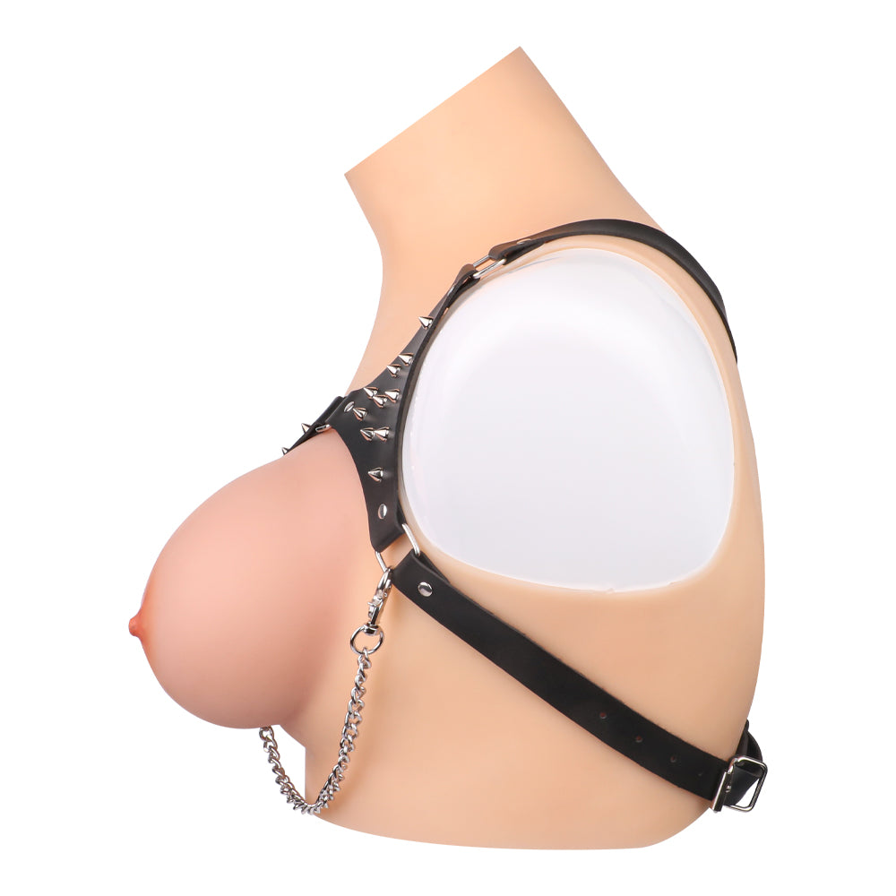 Leather Scupless Bra Lingerie Sets - Extreme Restraints Corset Kinky Sex Toys