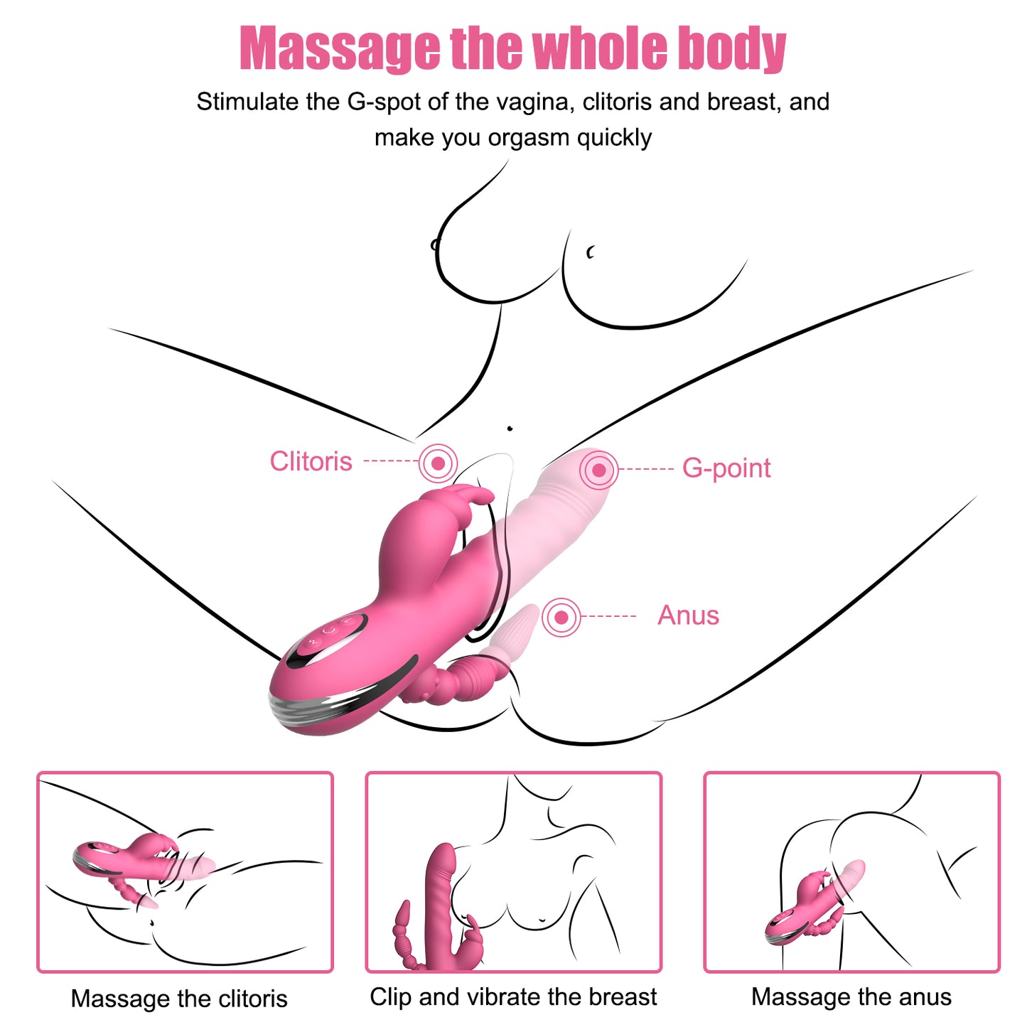 G-Spot Vibrator – Multi-Sensory Pleasure for Intense Female Sex Toys Orgasms
