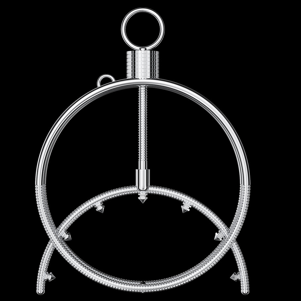 Spiked Heavy Metal Breast Clamps – Extreme Bondage and BDSM Sensory Stimulation