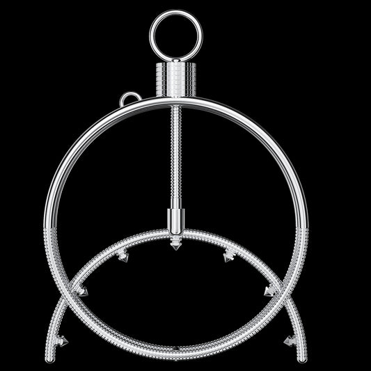 Pinzas de metal pesado con púas para el pecho: bondage extremo y estimulación sensorial BDSM