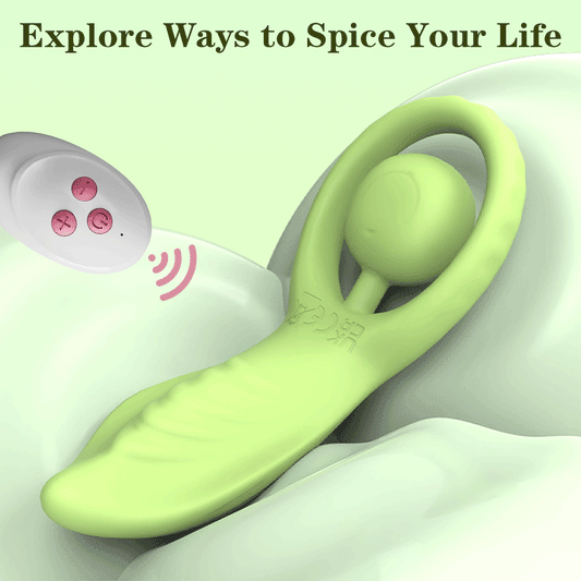 Anillo vibrador de silicona con control remoto para el pene: estimulador de clítoris, juguetes sexuales para hombres y mujeres.