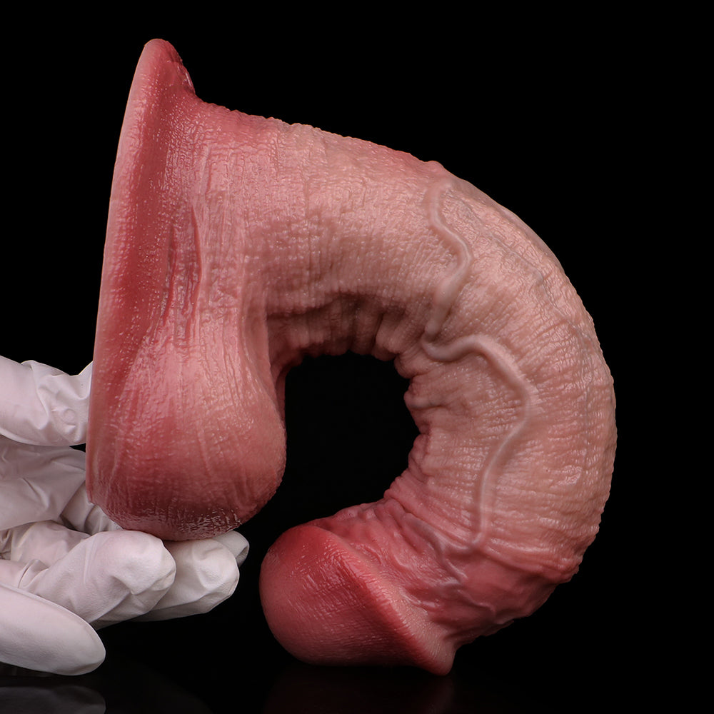 Scarred Realistic Dildo - Detailed Vein Texture Silicone Anal Sex Toy