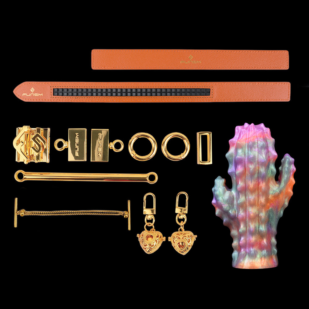 Cactus-Inspired Horizontal Strap-On Ballgag Oral Plug – Silicone BDSM Toy for Bondage and Fantasy Play