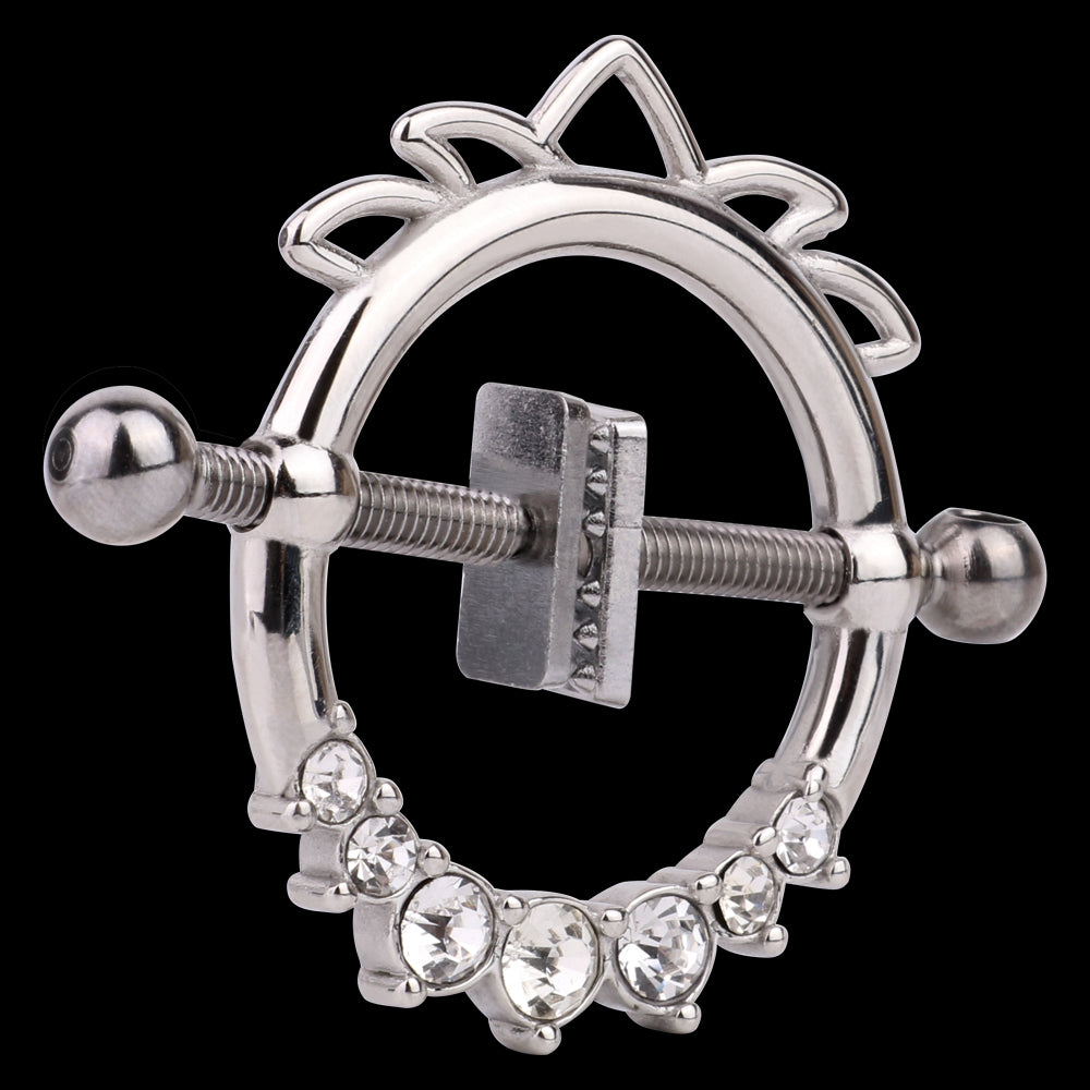 Stainless Fantasy Nipple Clamps – Extreme Restraints Metal Necklace Sex Toys for BDSM