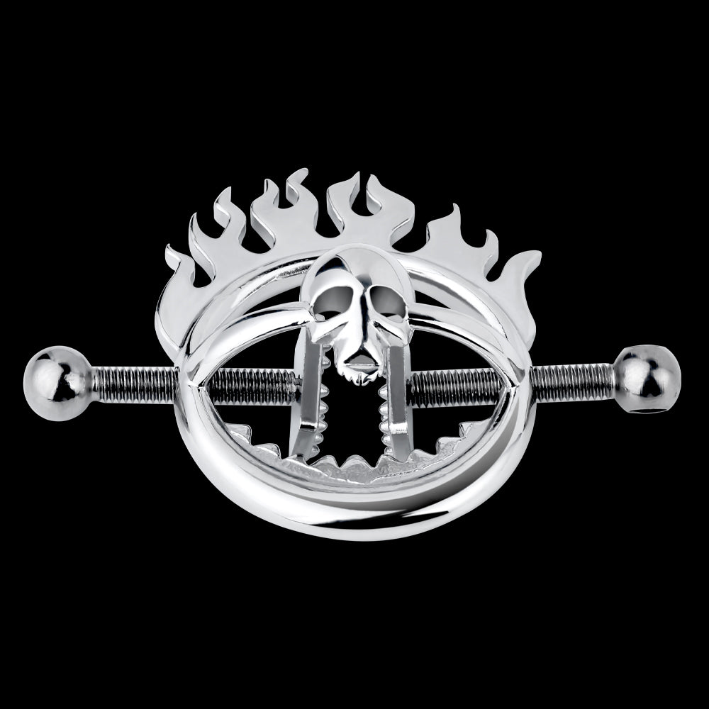 Skull-Style Nipple Clamps Bondage Toys - Strap On Experience in BDSM Settings