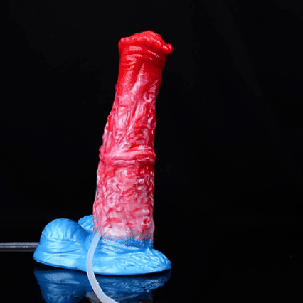 Silicone Fantasy Inflatable Squirting Dildo - Insertable Vaginal Expansion Women Masturbation Sex Toys