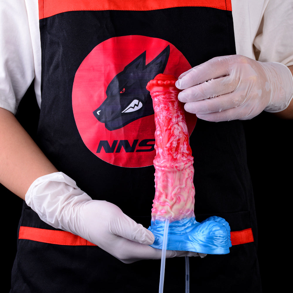 Silicone Fantasy Inflatable Squirting Dildo - Insertable Vaginal Expansion Women Masturbation Sex Toys