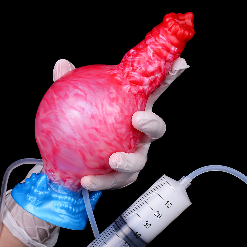Portable Squirting Inflating Anal Dildo — Compact and Powerful Female Sex Toy