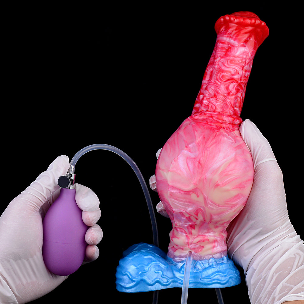 Consolador inflable con correa que rocía agua: diseño innovador y una experiencia impactante