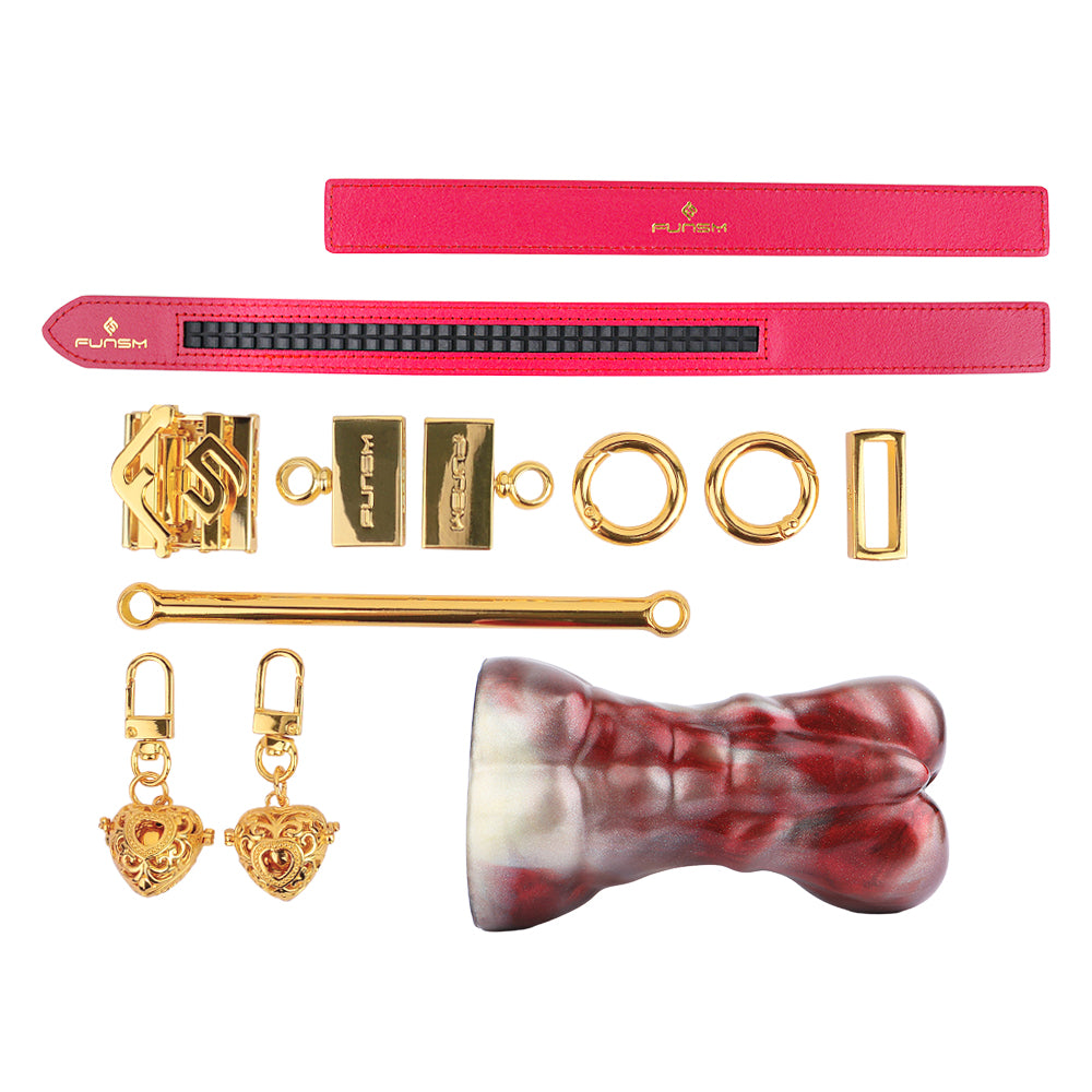 Muscle Fantasy Ball Gag Bondage Set – Premium Silicone BDSM Sex Toys for Men Women