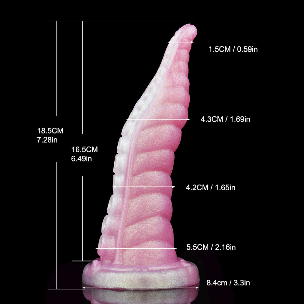 Consolador anal con tentáculo de fantasía y ventosa: tapón anal de silicona, juguete sexual para mujeres
