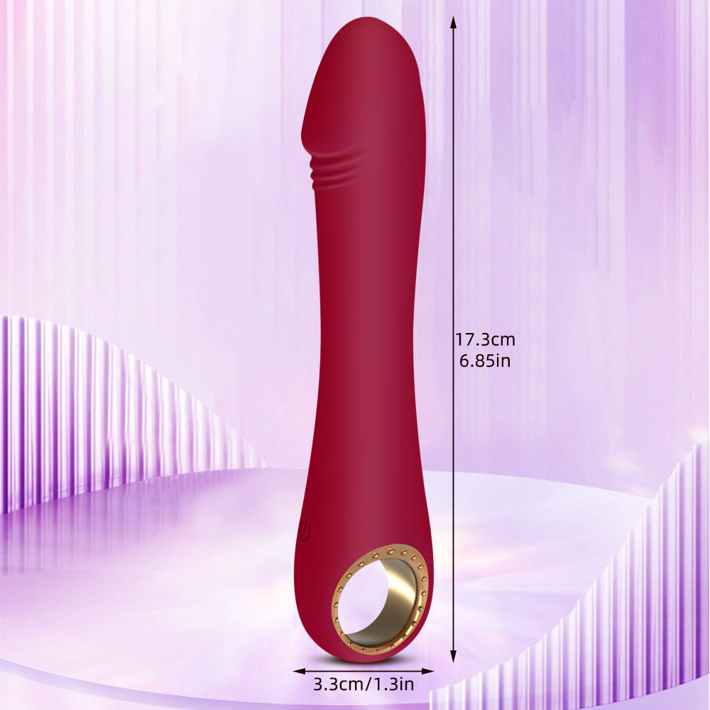 Multi Anal Dildo G-spot Vibrator – Red Silicone Female Masturbation Sextoy
