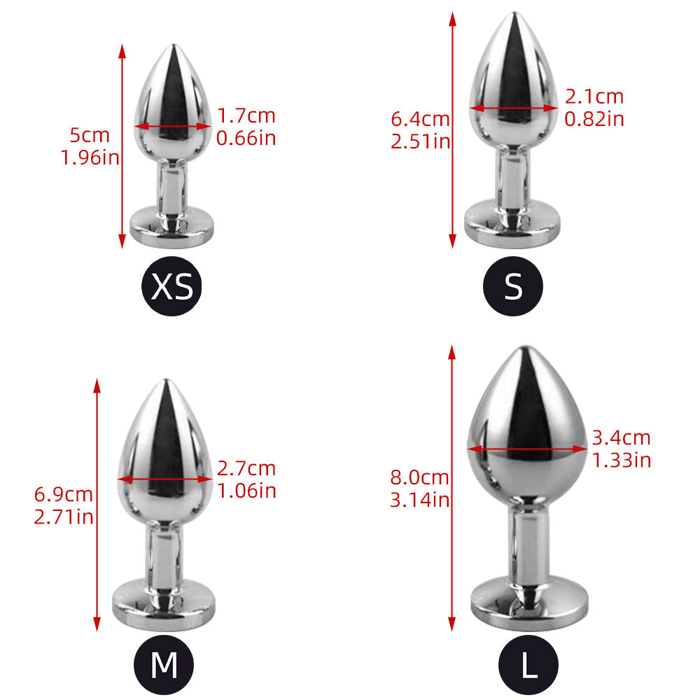Detachable Fox Anal Butt Plug Bondage Kit – Extreme Restraints Stainless Steel Kinky Sex Toys