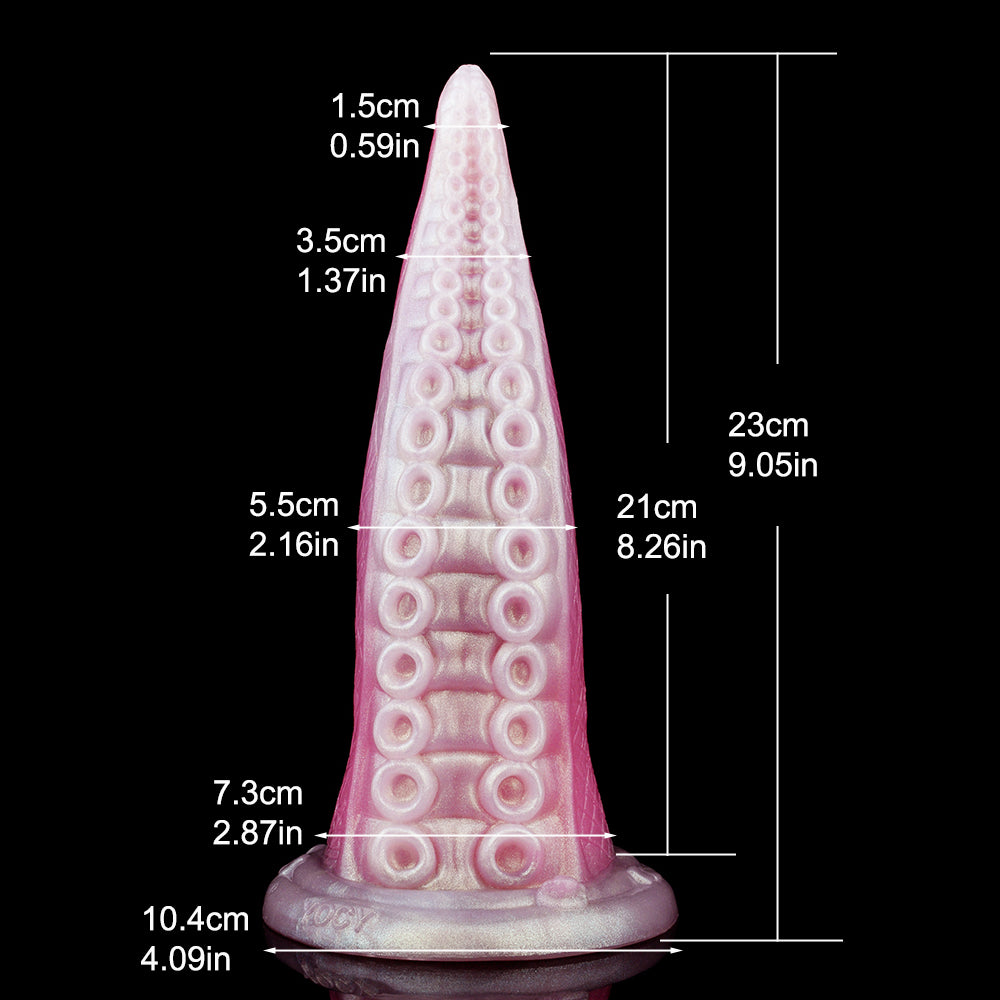 Consolador anal con tentáculo de fantasía y ventosa: tapón anal de silicona, juguete sexual para mujeres