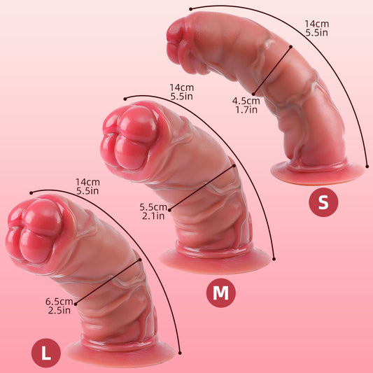 Consolador anal realista de fantasía: activa el placer vaginal profundo con juguetes de silicona Sensation