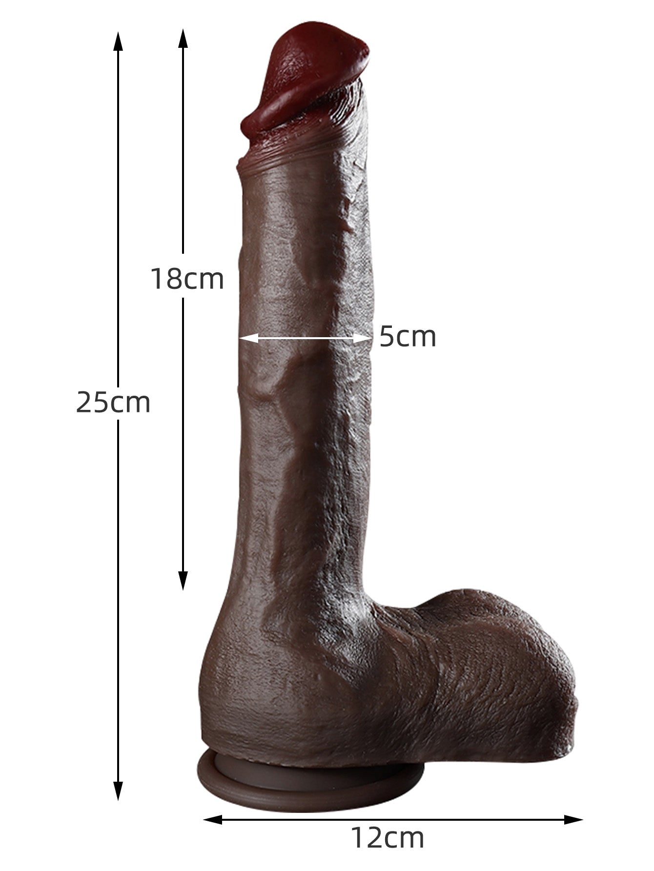 Coffee-Colored Realistic Dildo – Ultimate Fullness Womens Sex Toys