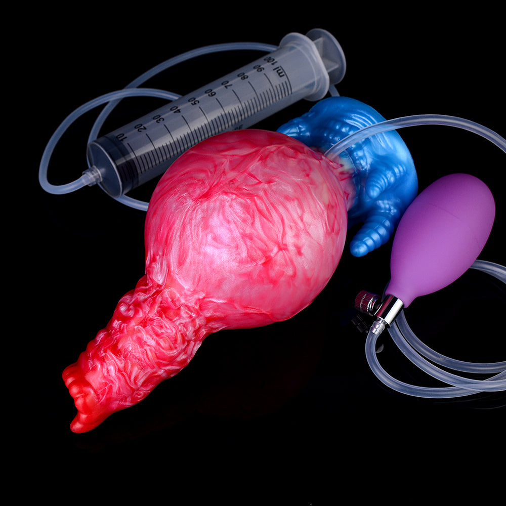 Portable Squirting Inflating Anal Dildo — Compact and Powerful Female Sex Toy
