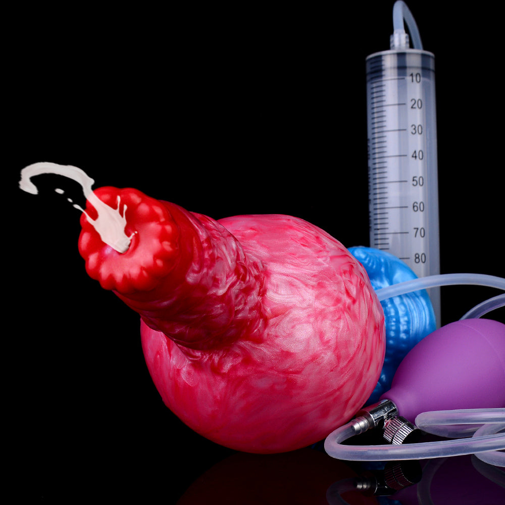 Portable Squirting Inflating Anal Dildo — Compact and Powerful Female Sex Toy