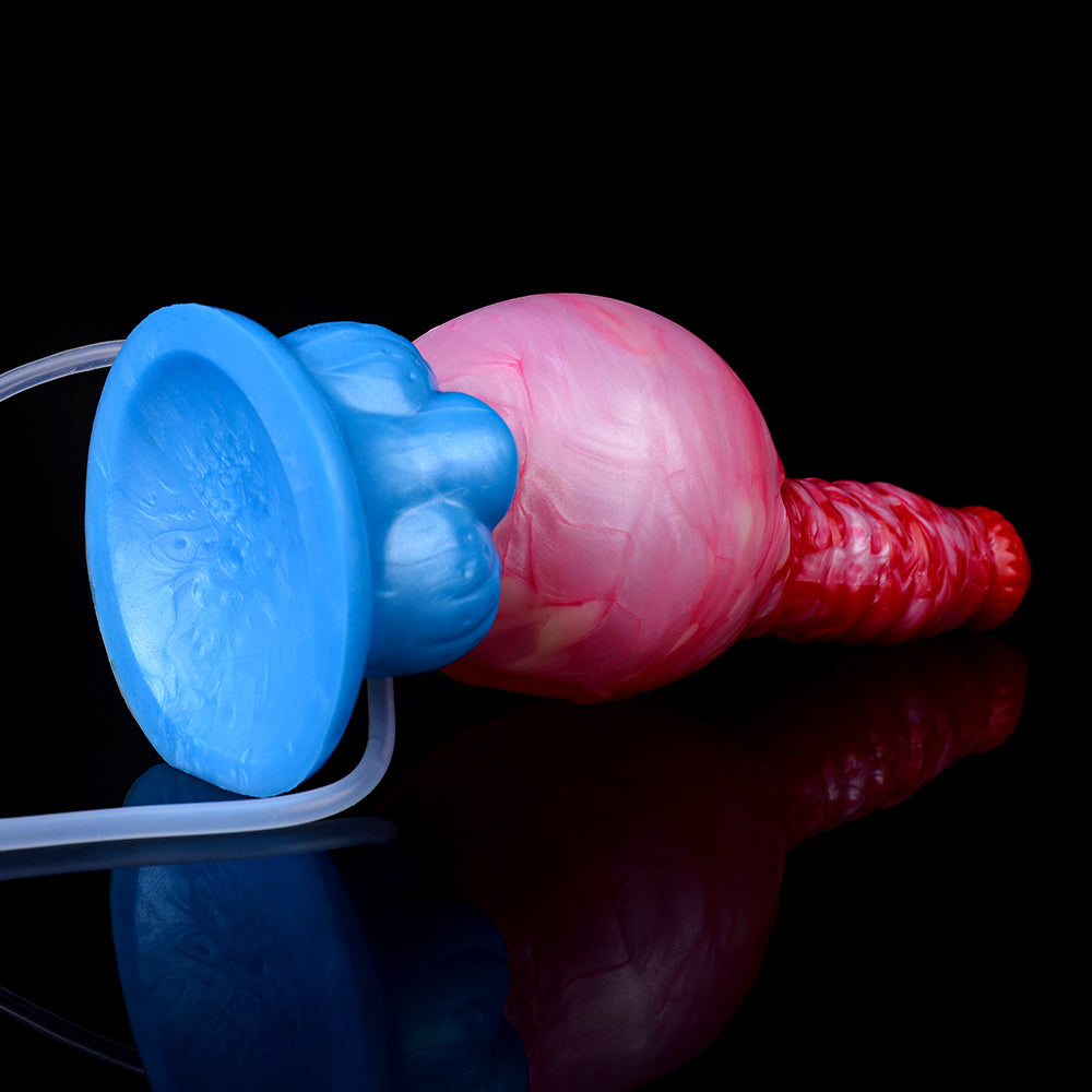Insertable Vaginal Inflatable Dildo - Dual-Stimulation Experience with Squirting Features