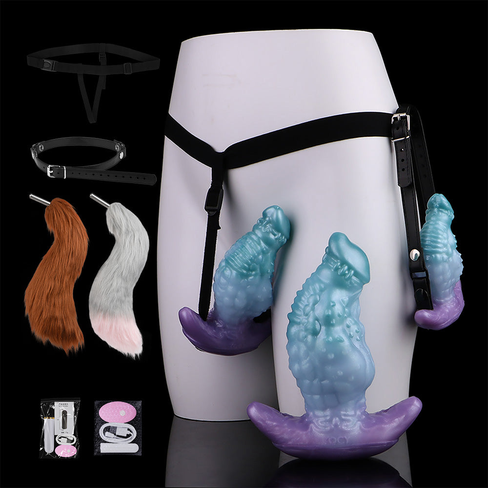 Monsterdildo Vibrating Bullet Butt Plug – Remote-Controlled Strap-on Harness Anal Sex Toys