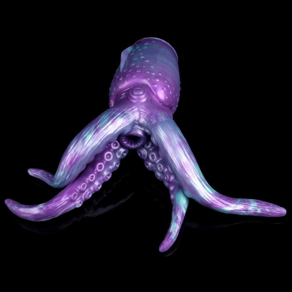 Consolador de bolsillo con tentáculos vaginales de doble acción: copa de masturbación suave con forma de pulpo realista para hombres y parejas homosexuales.