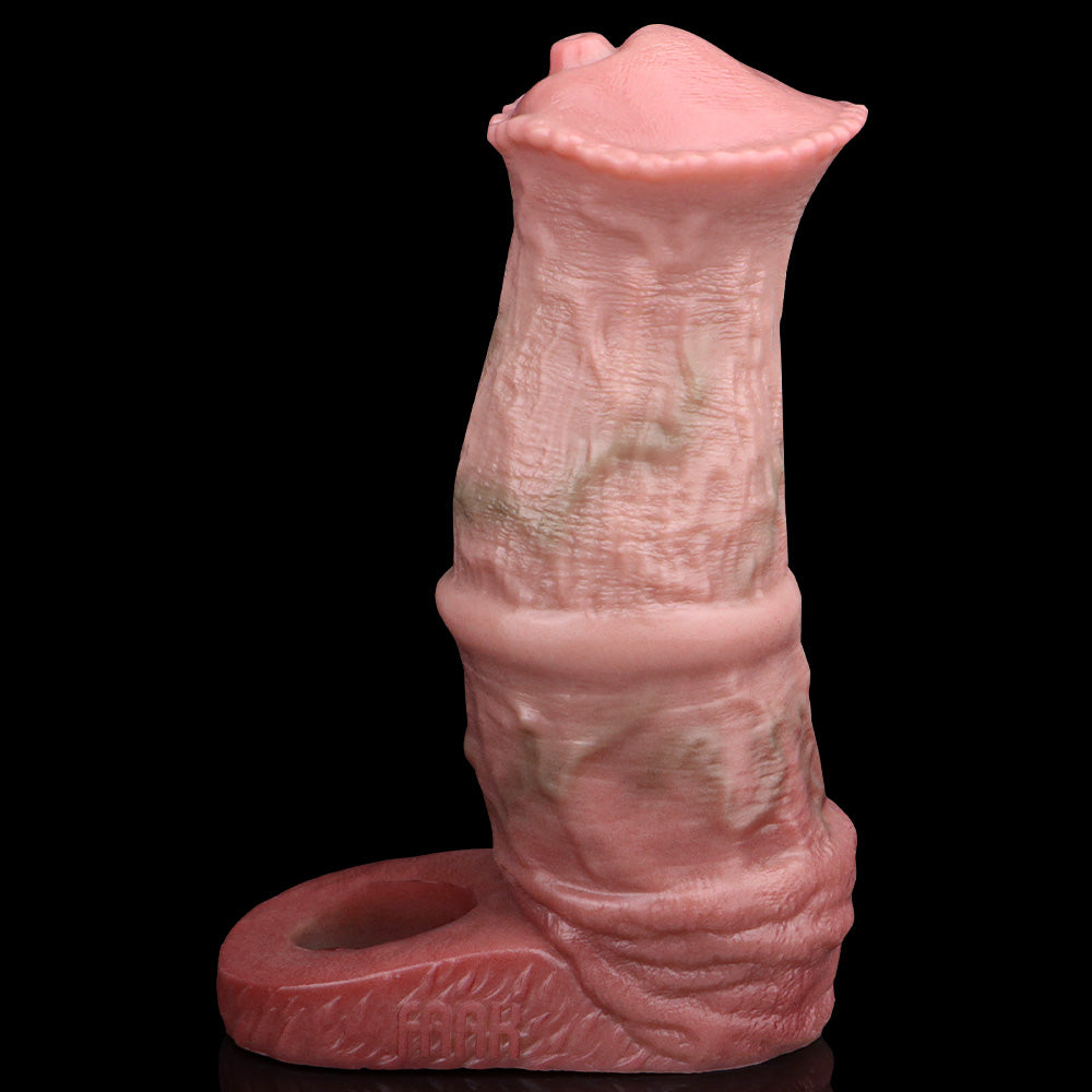 Realistische, verdickende Penishülle aus Silikon – Sexspielzeug zur Verzögerung der männlichen Verbesserung