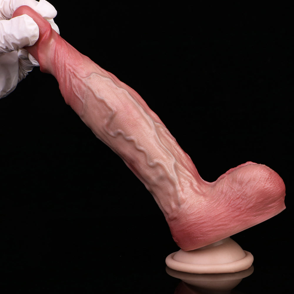 Dual-Layer Silicone Realistic Dildo Anal Plug — Exquisite Texture, Ultimate Pleasure Tool