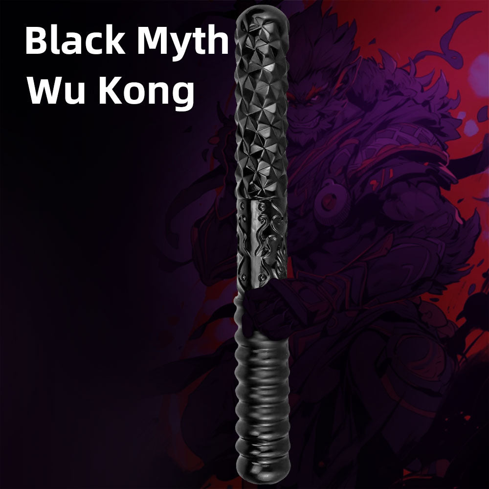 Double-Ended Anal Dildo Plug - Fantasy Black Silicone Lesbian Sex Toys