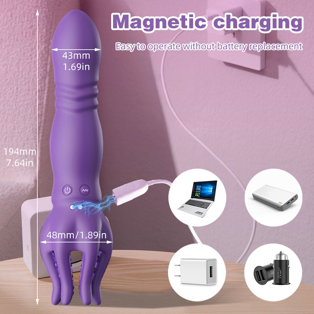 Thrusting Vibrators Didlo Masturbator Cup - Multi-Functional Sex Toys