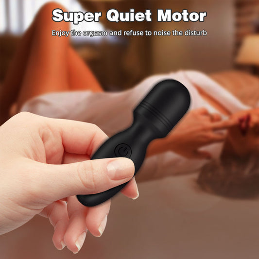 Vibrador Magic Wand impermeable: mini masajeador de clítoris, masturbación femenina y juguetes sexuales