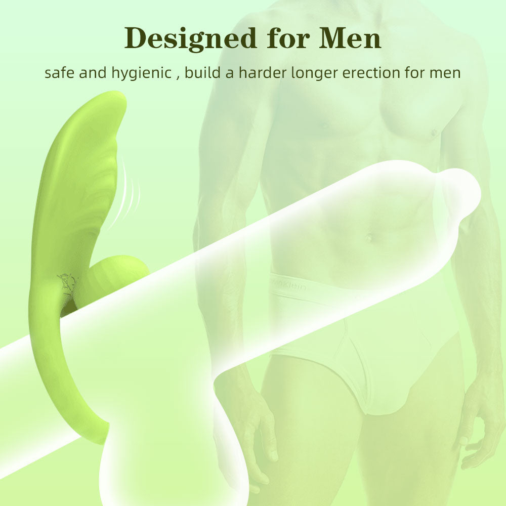 Anillo vibrador de silicona con control remoto para el pene: estimulador de clítoris, juguetes sexuales para hombres y mujeres.