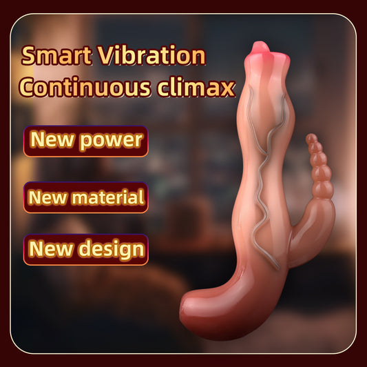 Consolador vibrador con cuentas Fantasy: estimulador de clítoris para juguetes sexuales femeninos