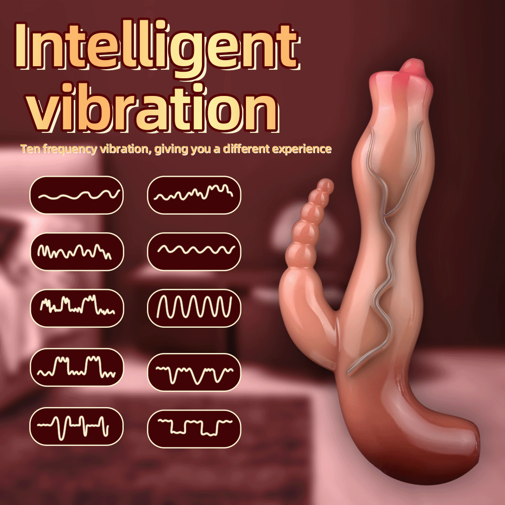Consolador vibrador con cuentas Fantasy: estimulador de clítoris para juguetes sexuales femeninos
