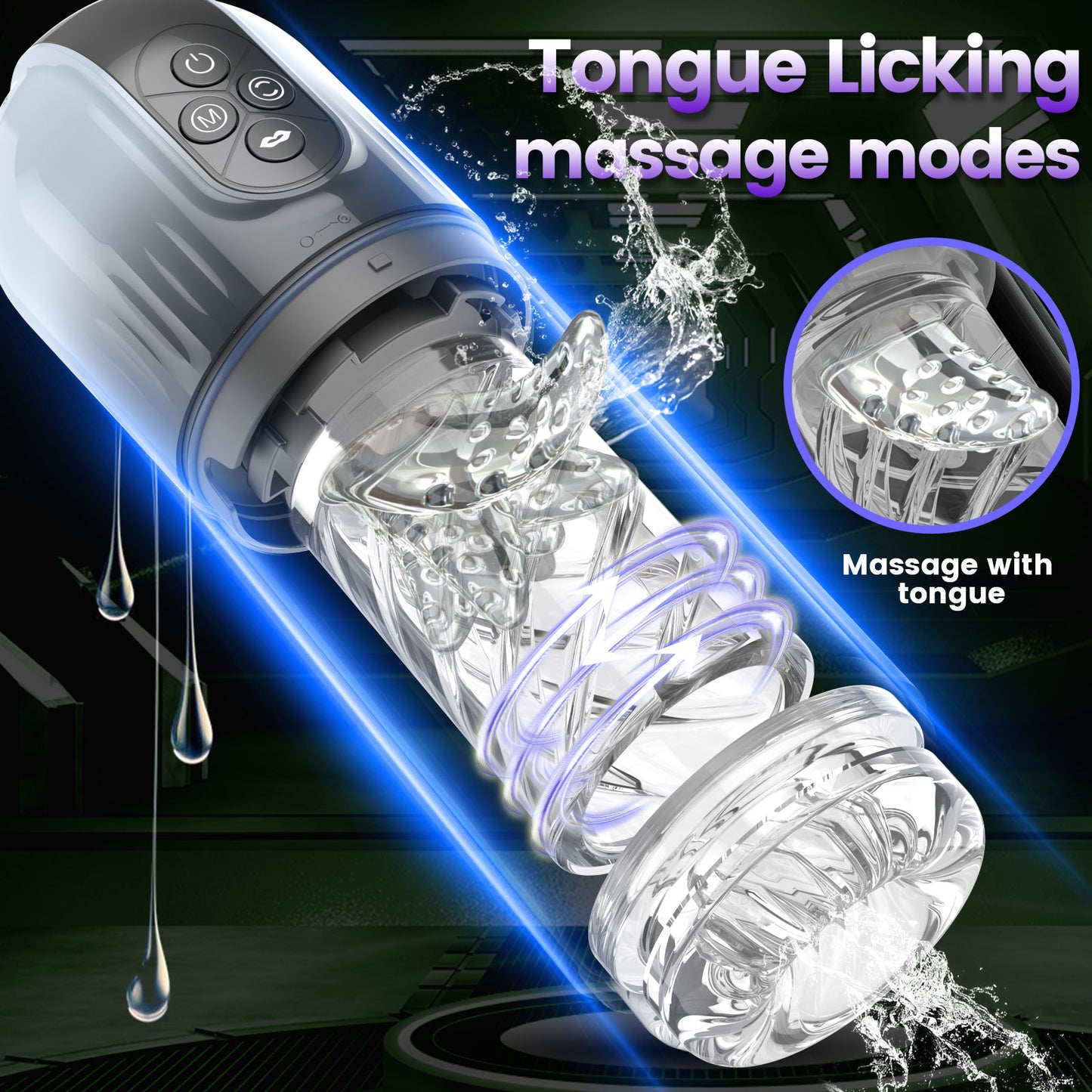 Cup-Shaped Male Masturbator – Multi-Function Adjustable Male Sex Toys