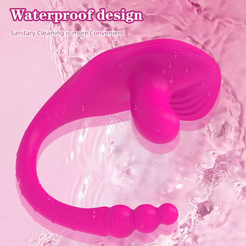 Double Stimulus Vagina Anal Plug Vibrator – Silicone Thrusting Female Masturbation