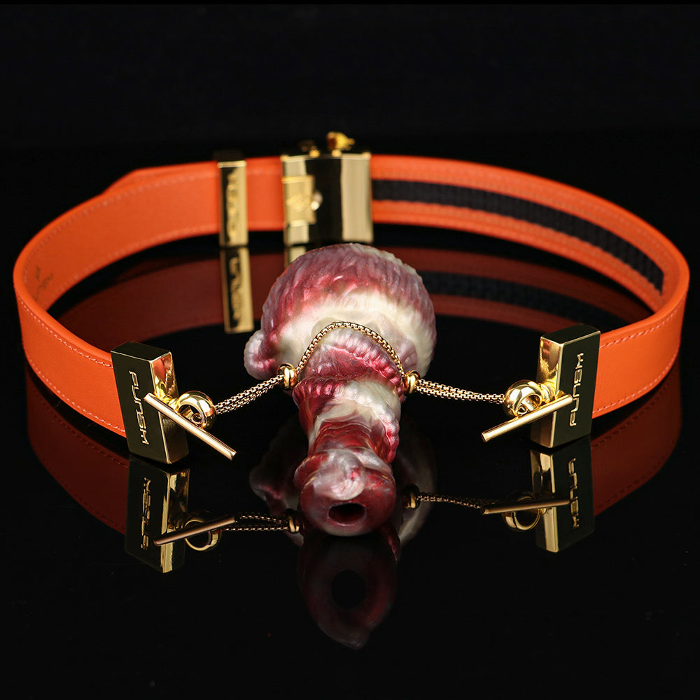 Vertical Dildo Ball Gag — Sex Restraints Silicone Bondage Kit Women Sexual Toy